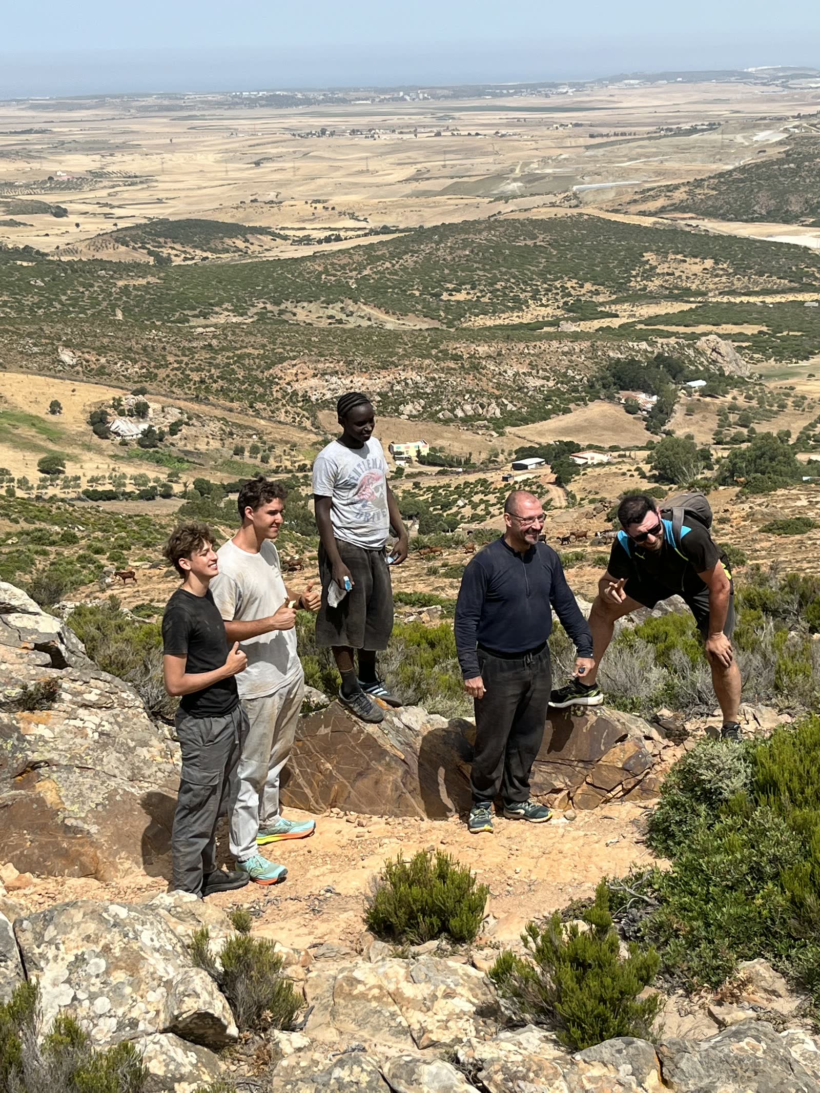 Moment de groupe au panorama